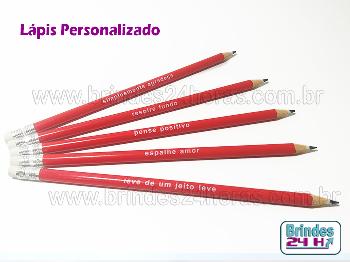 Lápis Personalizado 1 cor
Opção com e sem borracha
Tamanho padrão